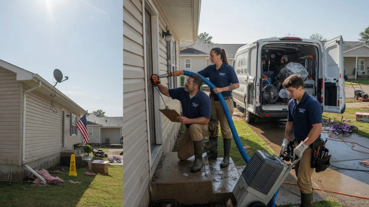 Ceiling Water Damage Restoration in Como, MS near me